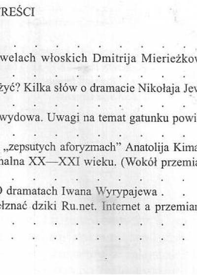 zbior., red. H. Mazurek, J. Gracla - Rusycystyczne studia literaturoznawcze nr 20. Z przemian gatunkowych w literaturze rosyjskiej XX i XXI wieku